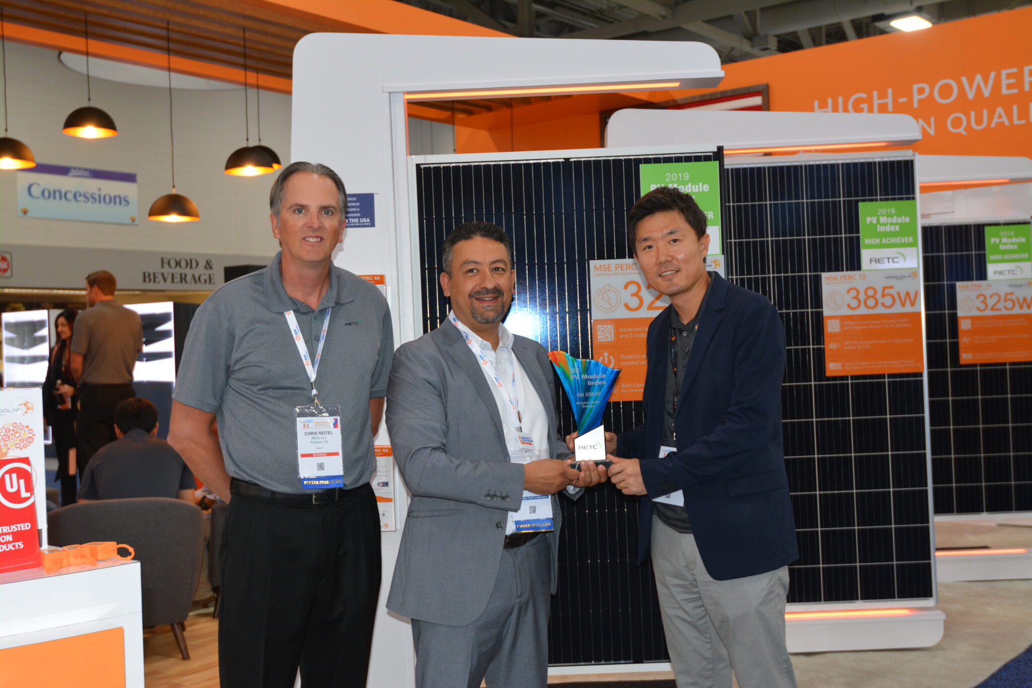 Mission Solar Energy RETC Recognition