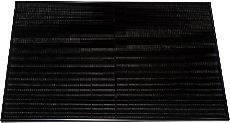 Black solar panel for renewable energy generation