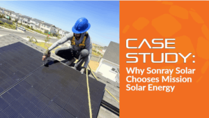 Installing solar panels on a rooftop for clean energy.
