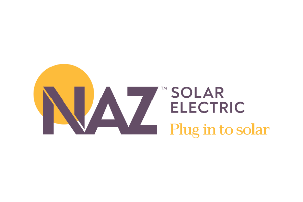 NAZ Solar Electric logo with sun graphic